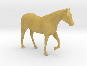 O Scale Walking Horse in Tan Fine Detail Plastic