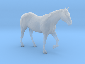 O Scale Walking Horse in Clear Ultra Fine Detail Plastic