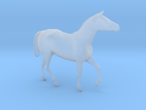 S Scale Walking Draft Horse in Clear Ultra Fine Detail Plastic