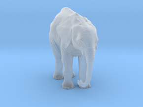 ho_scale_elephant_H in Clear Ultra Fine Detail Plastic