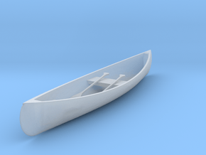 S Scale Canoe in Clear Ultra Fine Detail Plastic