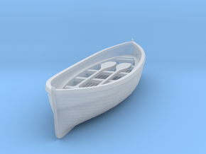 S Scale Life Boat in Clear Ultra Fine Detail Plastic