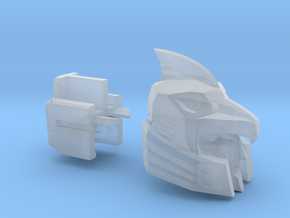 Skyhawk Attacker's Head Combiner Version in Clear Ultra Fine Detail Plastic