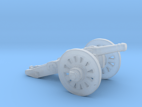 O Scale Cannon in Clear Ultra Fine Detail Plastic