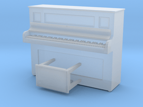 HO Scale Piano in Clear Ultra Fine Detail Plastic