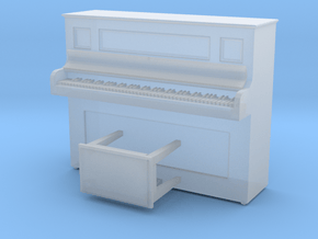 O Scale Piano in Clear Ultra Fine Detail Plastic