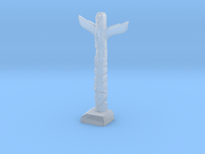 N Scale Totem Pole in Clear Ultra Fine Detail Plastic
