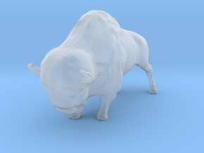 HO Scale Bison in Clear Ultra Fine Detail Plastic