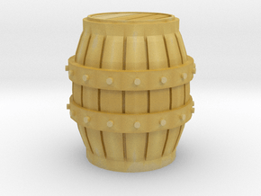 HO scale barrel in Tan Fine Detail Plastic