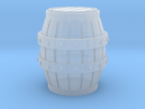 HO scale barrel in Clear Ultra Fine Detail Plastic