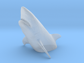 N Scale Leaping Shark in Clear Ultra Fine Detail Plastic