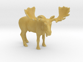 HO Scale Moose in Tan Fine Detail Plastic