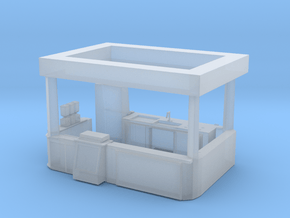 O Scale Food Stand in Clear Ultra Fine Detail Plastic
