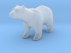 O Scale Polar Bear in Clear Ultra Fine Detail Plastic