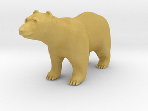 S Scale Polar Bear in Tan Fine Detail Plastic
