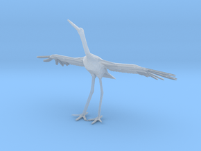 O Scale Egret in Clear Ultra Fine Detail Plastic