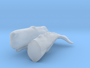 O Scale Sperm Whale in Clear Ultra Fine Detail Plastic