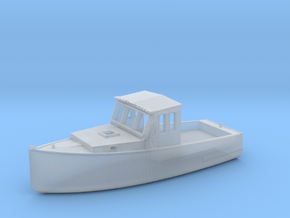 HO Scale Fishing Boat in Clear Ultra Fine Detail Plastic