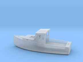 O Scale Fishing Boat in Clear Ultra Fine Detail Plastic