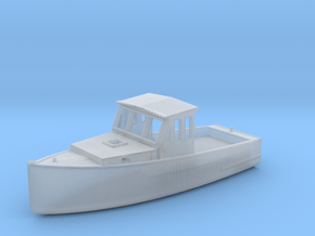 S Scale Fishing Boat in Clear Ultra Fine Detail Plastic