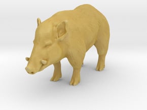 O Scale Wild Boar in Tan Fine Detail Plastic