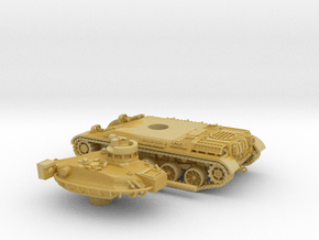 AMX-30-barcaza+torre+cañon-100-proto-01 in Tan Fine Detail Plastic