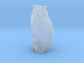 S Scale Owl in Clear Ultra Fine Detail Plastic