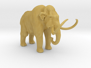 HO Scale Woolly Mammoth in Tan Fine Detail Plastic