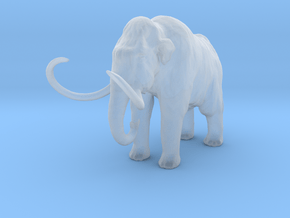 O Scale Woolly Mammoth in Clear Ultra Fine Detail Plastic