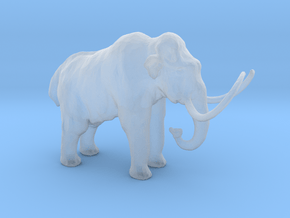 N Scale Woolly Mammoth in Clear Ultra Fine Detail Plastic