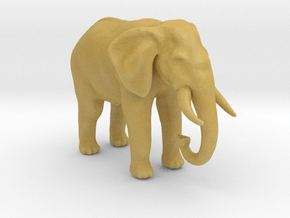 HO Scale African Elephant in Tan Fine Detail Plastic