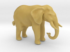 N Scale African Elephant in Tan Fine Detail Plastic