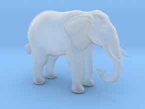 N Scale African Elephant in Clear Ultra Fine Detail Plastic