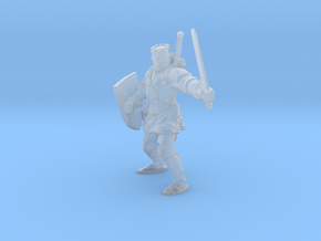 1-87 medieval knight in Clear Ultra Fine Detail Plastic