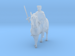 1-87 medieval king in Clear Ultra Fine Detail Plastic