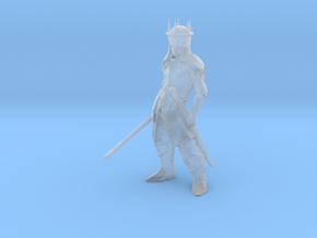 HO Scale 2 Sworded Knight in Clear Ultra Fine Detail Plastic