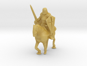 HO Scale Knight on Horse in Tan Fine Detail Plastic