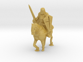 O Scale Knight on a Horse in Tan Fine Detail Plastic