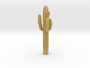 S Scale Saguaro Cactus in Tan Fine Detail Plastic