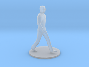O Scale Man Walking in Clear Ultra Fine Detail Plastic