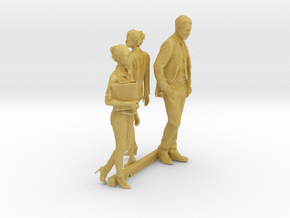 O Scale Standing People 9 in Tan Fine Detail Plastic