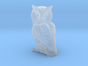 1-35 scale owl in Clear Ultra Fine Detail Plastic