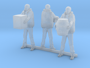 S Scale Dock Workers in Clear Ultra Fine Detail Plastic