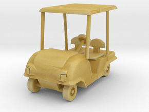O Scale Golf Cart in Tan Fine Detail Plastic