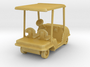 S Scale Golf Cart in Tan Fine Detail Plastic