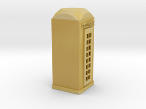 O Scale Telephone Booth in Tan Fine Detail Plastic