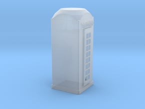 HO Scale Telephone Booth in Clear Ultra Fine Detail Plastic