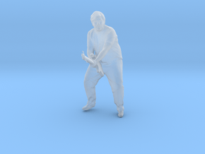 O Scale Guitar Player in Clear Ultra Fine Detail Plastic