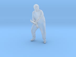 S Scale Guitar Player in Clear Ultra Fine Detail Plastic