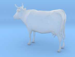 1-64 Scale Cow in Clear Ultra Fine Detail Plastic